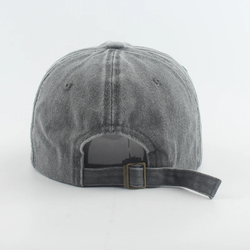 Cappellini da baseball sportivi e alla moda per uomo e donna con ricamo a forma di cuore, cappellino snapback in cotone lavato, modello “Dad Hat”