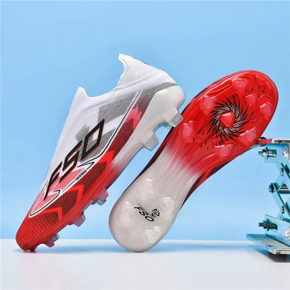 Nouvelles chaussures de football pour hommes, chaussures de sport à cheville haute, respirantes, pour futsal, antidérapantes, ultra-légères, chaussures de football de haute qualité pour matchs en extérieur.