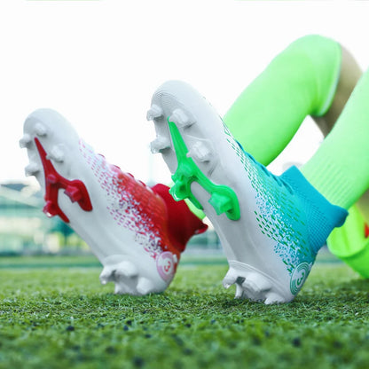 Size 31-45 Men's Soccer Shoes Women Football Boots Kids Soccer Cleats Traning Sneakers Teenagers Breathable Sport Footwear