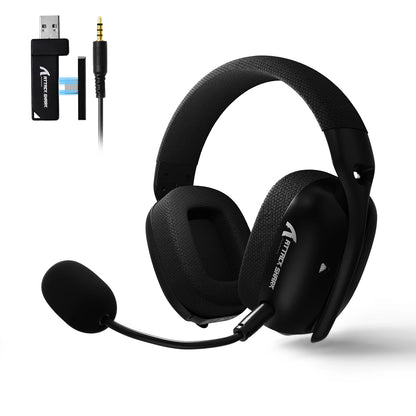 Auriculares gaming ATTACK SHARK L80PRO 3 en 1 – Auriculares Bluetooth inalámbricos de baja latencia con doble micrófono, sonido Hi-Fi de 40mm y conexión estable