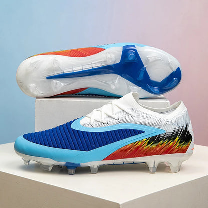 New Men's Football Boots Cleats Shoes Soccer Long Spikes FG Ultralight Training Soccer Shoes Non-Slip Outdoor Match Drop Shipping