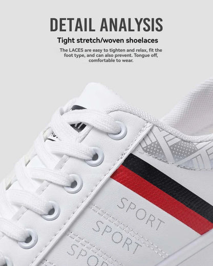 Men's Low-Top Skateboarding Sneakers - Breathable Synthetic Upper, Durable Pvc Sole, Round Toe Design, Suitable for Casual and Formal Wear Skateboard Shoes, Casual Shoes, Stylish Lace-Up Design, Equipped with Comfortable Fabr