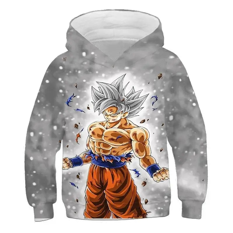 2025 Autumn Cool Dragon Ball Z Kids Boys Sweatshirts Children Casual Boy Hoodies Pullover Anime Dragon Ball Hoodie Hooded Coats, produit gaming premium Fraquane