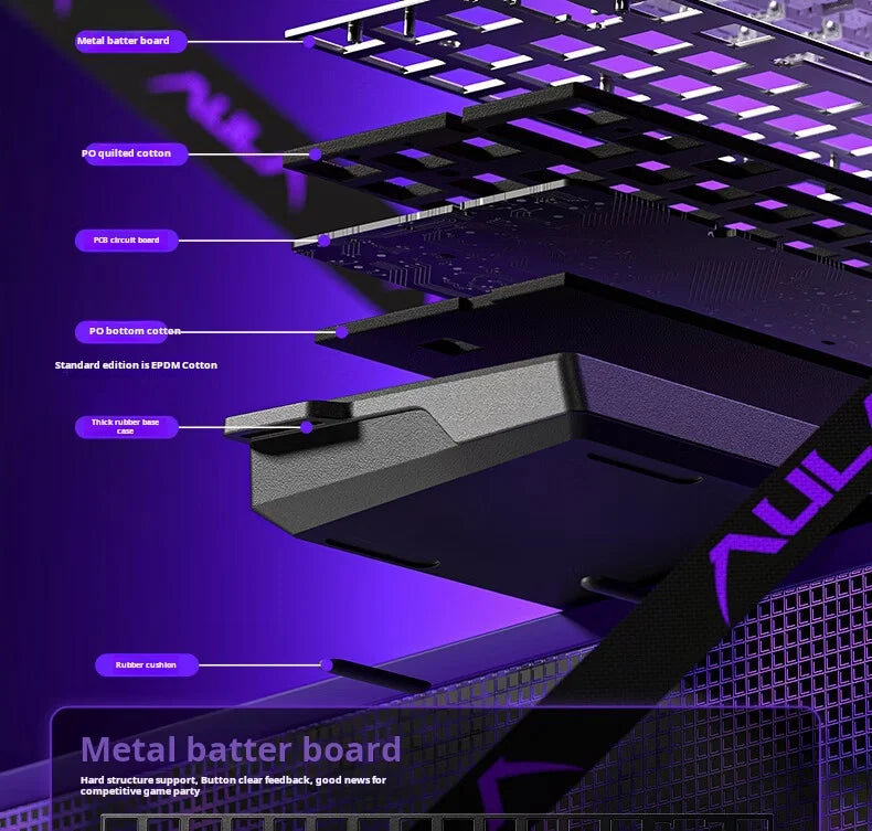 AULA WIN60 HE Magnetic Axis Mechanical Keyboard, 61-Key Wired Gaming Keyboard with Hall Effect Switches, 8K Polling Rate, Hot-Swappable RGB Keyboard for Esports & PC Gaming