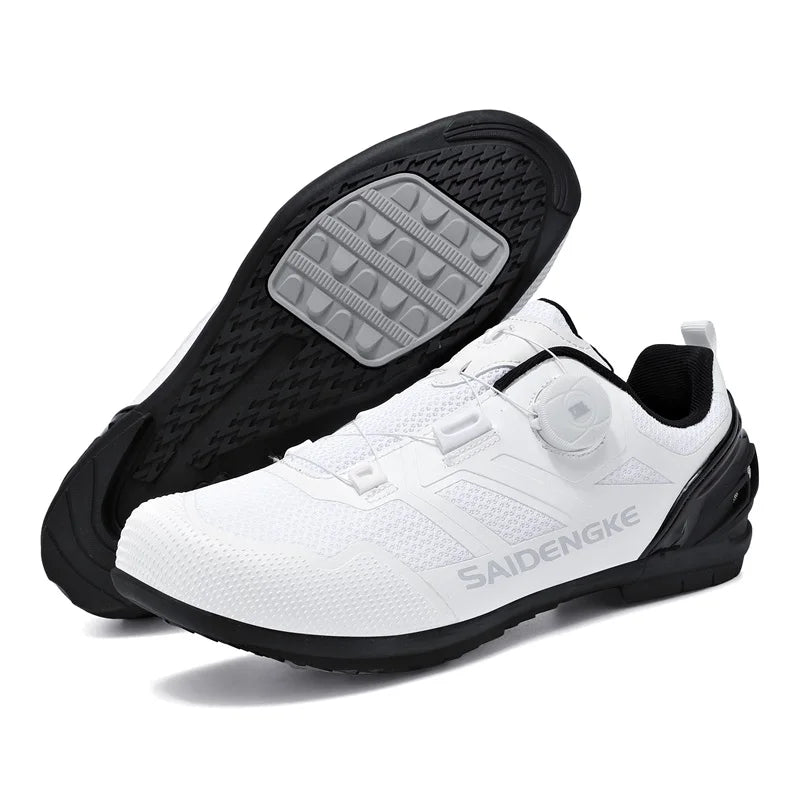 Zapatillas de ciclismo unisex nuevas, profesionales, ligeras, de lujo, originales, de carretera, de goma, para MTB, de competición, de moda, para bicicleta urbana y deportes callejeros