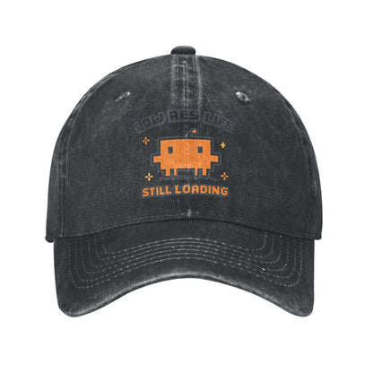 Code Developer Loading Gamer Baseball Cap Vintage Distressed Washed Funny Screen Sun Cap Outdoor Running Golf Adjustable Hat