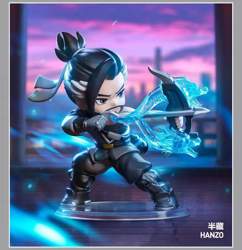 POP MART Genuína Overwatch Play Of The Game Series Blind Box — Figuras colecionáveis em PVC, ornamentos de secretária e modelos de brinquedo para fãs
