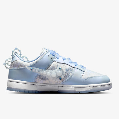 Nike Authentic Dunk Low Women's Fashion Floral Lightweight Casual Sneakers HV8575-100