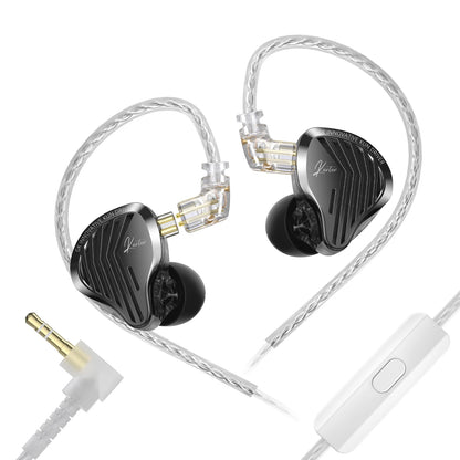 GK KUNTEN HiFi Dynamic Driver Earphones Wired In-Ear Headphones with Microphone, Detachable Cable DJ Music Earbuds, Professional HiFi Audio Earphones