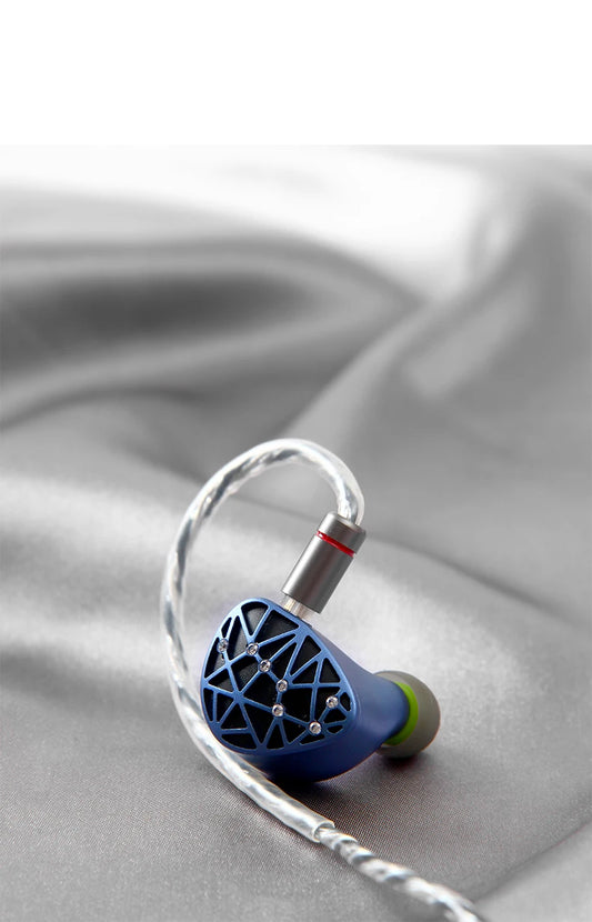 Écouteurs Hi-Fi Sound Rhyme SR10 : écouteurs intra-auriculaires hybrides filaires 2DD+4BA, écouteurs haute résolution avec câble détachable, fiches de 2,5 mm, 3,5 mm et 4,4 mm