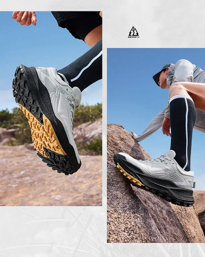 361 Degrees WUXIA 2 Laufschuhe, leicht, atmungsaktiv, dämpfend, rutschfest, weich, Outdoor-Wanderschuhe, vielseitige Sneaker für Herren, 672542201