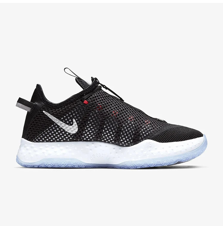 Nike Genuine PG 4 EP Paul George 4 Black White Blue Drip Men's Basketball Shoes CD5082-001