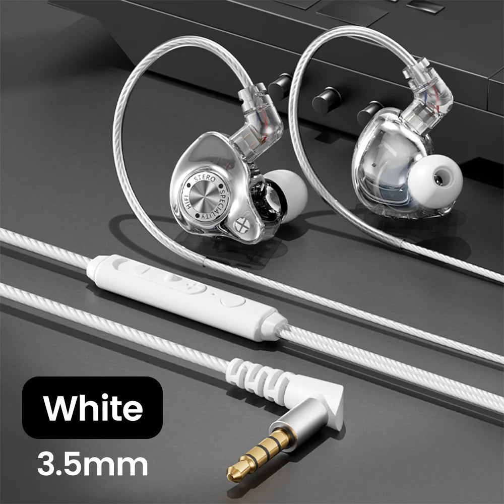 Original 15D Super Bass In-Ear Headphones with Mic – Type-C & 3.5mm AUX Wired Gaming Earphones, Noise Cancelling HiFi Deep Bass Headset for iPhone & Android