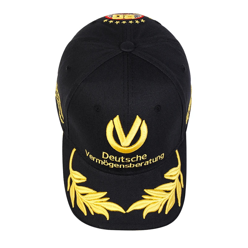 Unisex Gold Letter Embroidery Baseball Caps Spring and Autumn Outdoor Adjustable Casual Hats Versatile Snapback Sunscreen Hat