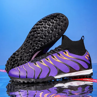Men Match Football Boots Sport Training Long Spikes FG/TF Boys Cleats Outdoor Soccer Shoes Non Slip Indoor Futsal Comfortable