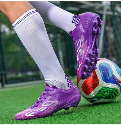 Nouvelles chaussures de football pour hommes, chaussures d'entraînement, chaussures de sport pour terrain gazonné, chaussures de football pour activités de plein air, baskets antidérapantes, chaussures professionnelles po