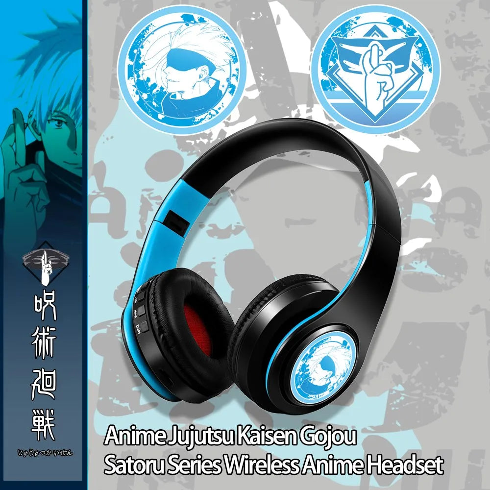 Miku Nakano Sanjiu Bluetooth 5.0 Over-Ear Anime Headphones – Wireless Stereo Gaming Headset with Deep Bass, Microphone & TF Card Support