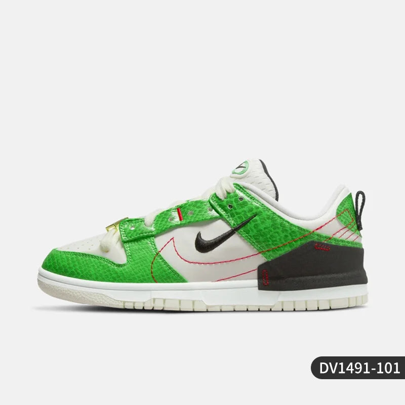 Nike originele Dunk Disrupt2 unisex retro sneakers met slangenprint, laag model, DV1491-101