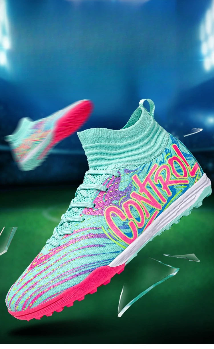 Chaussures de football originales pour hommes, baskets de sport décontractées pour enfants, chaussures de terrain en herbe unisexe pour garçons