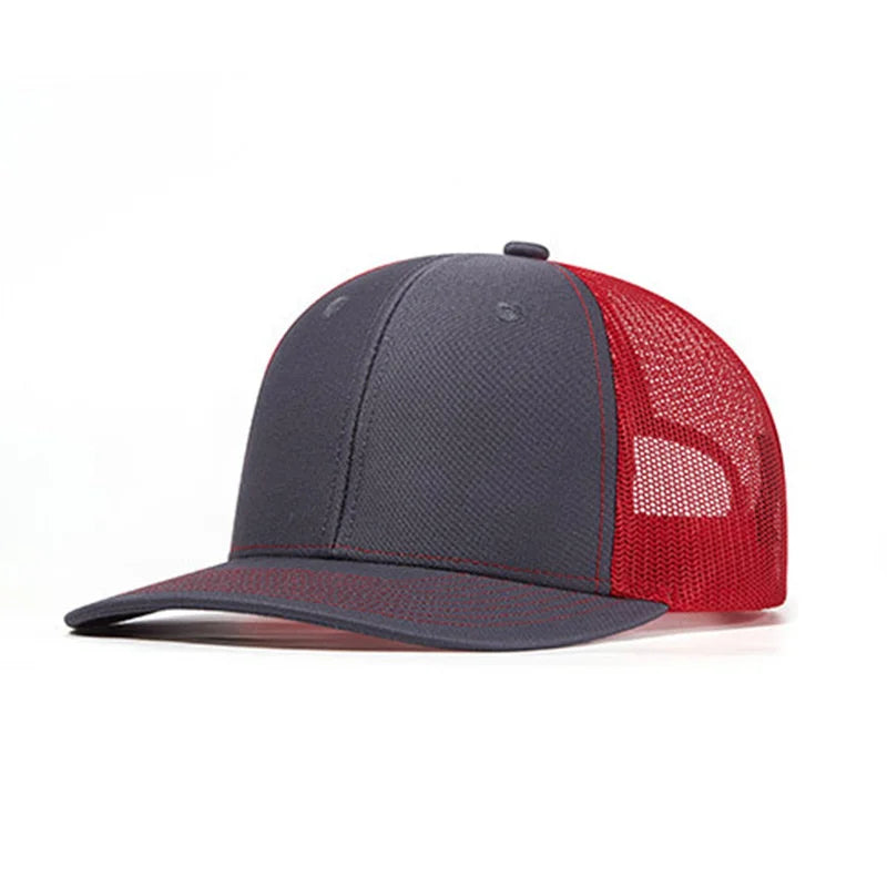 Cappellino da baseball classico in rete traspirante per donne, cappellino casual da camionista traspirante, cappellino unisex regolabile con chiusura a scatto, cappellino sportivo e dinamico da papà