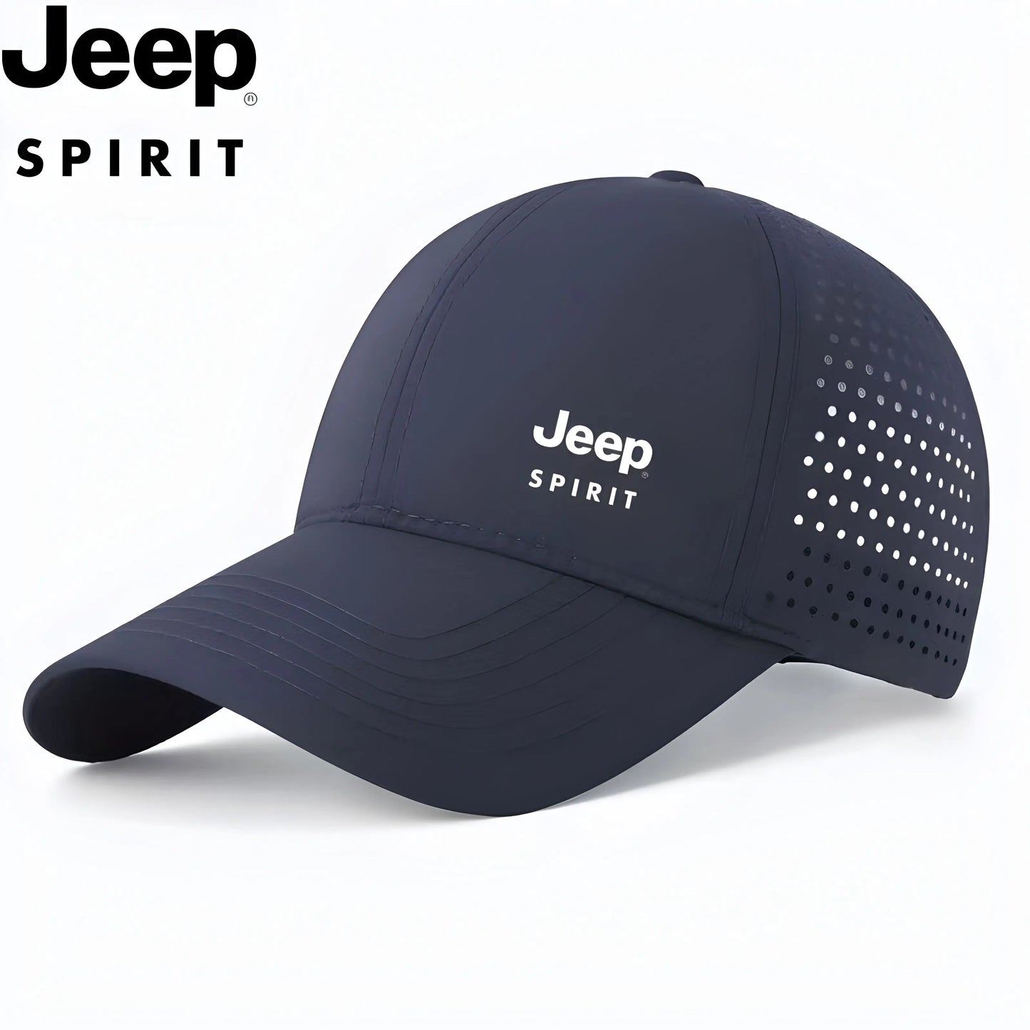 JEEP Quick drying Baseball Hat Summer Mesh Men's and Women's Sunshade, Breathable Sunscreen, Duck Tongue Hat