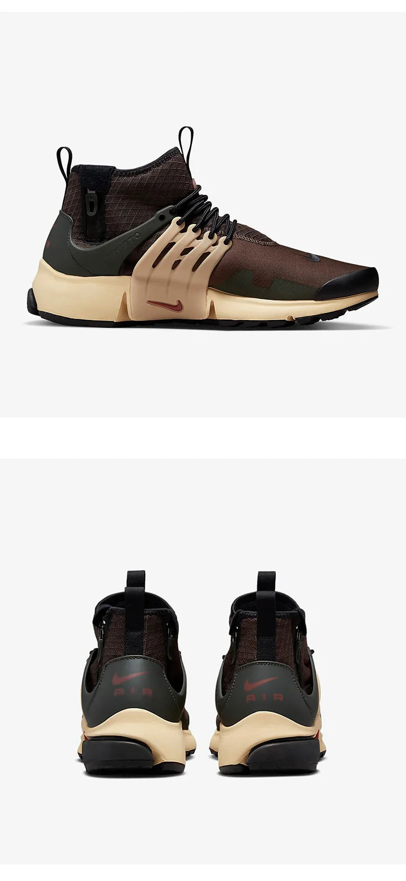 Oryginalne męskie buty do biegania Nike Air Presto Mid Utility DC8751-200