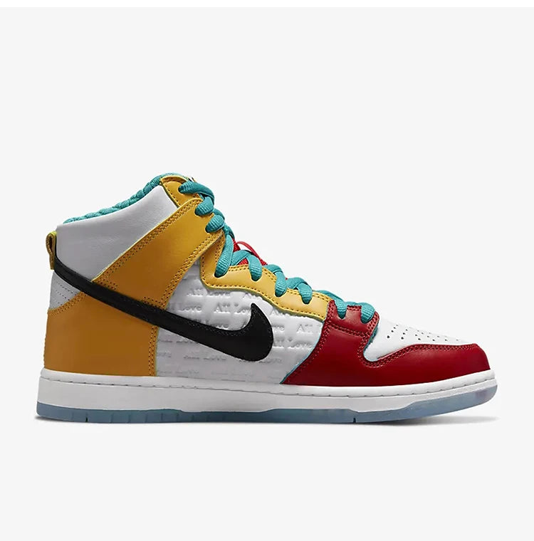 Nike Authentic Unisex Contrast Anti-Slip High-Top Skate Shoes DH7778-100