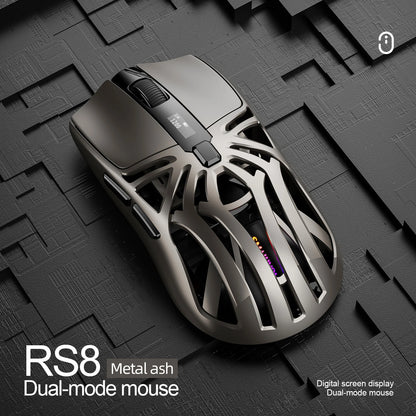 SMAILWOLF RS8 Gaming Mouse Bluetooth Wireless Tri-Mode Lightweight RGB Gaming Mouse with 11200 DPI, Rechargeable Ergonomic Gaming Mouse for PC, Laptop & Mobile