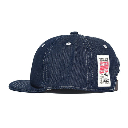 Four Seasons Fashion baseballkasket i denim med kort skygge til mænd og kvinder – Dad Hat – justerbar i Trucker-stil – kasketter med lav profil