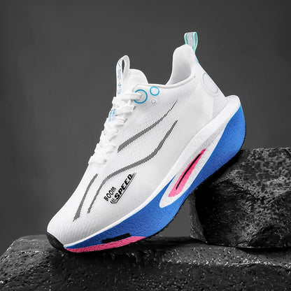 2025 Men's And Women's Carbon Board Running Shoes Professional Marathon, Lightweight Rebound Cushioning Breathable Sports Shoes
