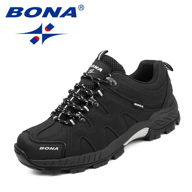 BONA novi klasični stil muške planinarske cipele na vezanje, muške sportske cipele za outdoor trčanje, trekking tenisice