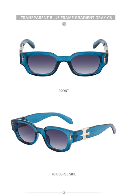Punk Soaring Eagle Sunglasses Men 2026 Luxury Brand Designer Fashion Rectangle Sun Glasses For Women Steampunk Shades Eyewear