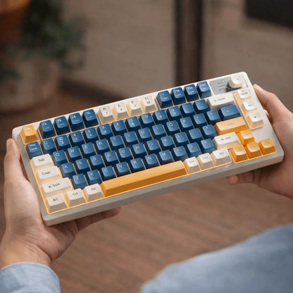 Wired Connection Gaming Mechanical Keyboard Compact Layout 75 Layout Mechanical Feel Keyboard Ultra-Quiet