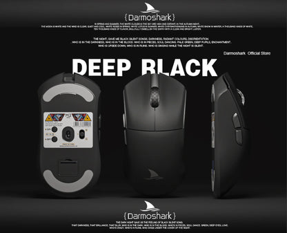 Darmoshark M3Pro Gaming Mouse 2.4G BT Wireless Tri-Mode PAW3395 Sensor N52840 26000DPI Big Hand Macro Driver Mouse For Gaming