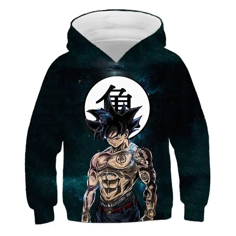 Produit gaming premium Fraquane, 2025 Autumn Cool Dragon Ball Z Kids Boys Sweatshirts Children Casual Boy Hoodies Pullover Anime Dragon Ball Hoodie Hooded Coats