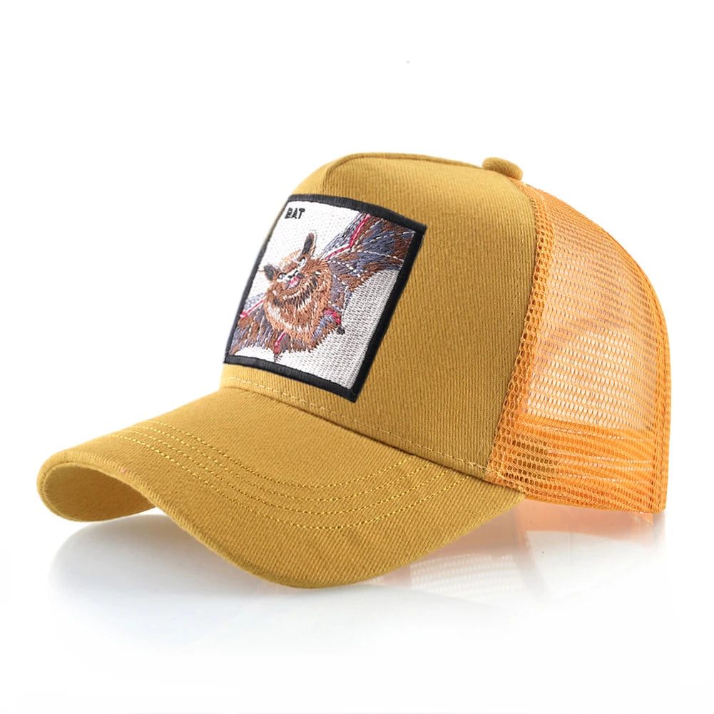 Streetwear Trucker Caps With Scorpion Patch Men's Snapback Hip Hop Baseball Cap For Women Four Seasons Fashion Casquette Hats