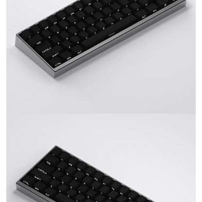 Black Side Engraved Translucent Keycap PBT 130 Key OEM Keyboard Keychain Compatible with 61/75/87/104/108 Mechanical Keyboards