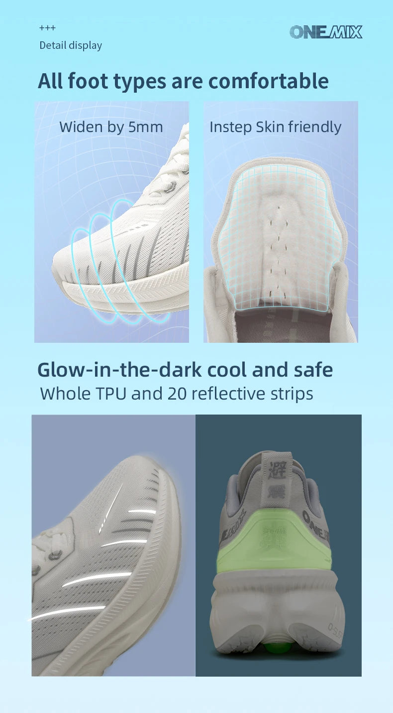 Baskets pour femme ONEMIX noires, chaussures de course respirantes pour femme, modèle de créateur, livraison gratuite, chaussures de sport roses à amorti