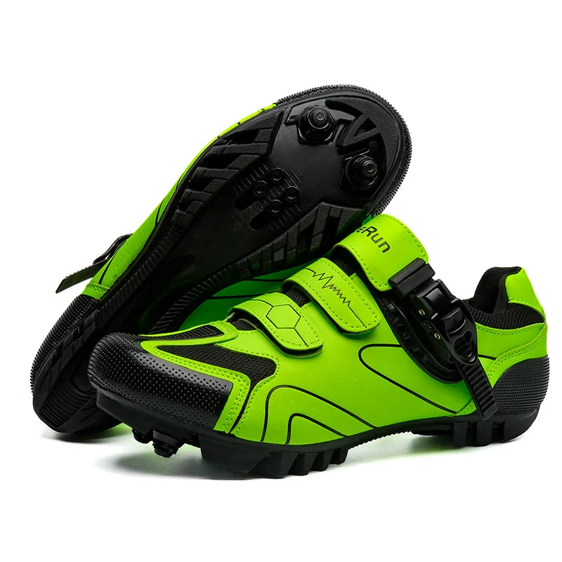 Primavera, zapatillas de ciclismo MTB con abrazaderas para hombre, zapatillas deportivas de carbono, velocidad, carrera de montaña, zapatillas de bicicleta de montaña