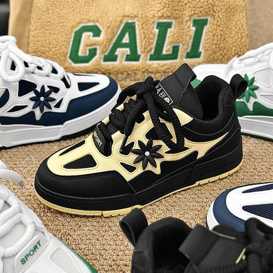 Modische Herrenschuhe – trendige Street-Skateboard-Schuhe für Herren, Luxusmarke, Trainings-Sneaker, atmungsaktives Mesh, Freizeitschuhe, Tenis Masculino
