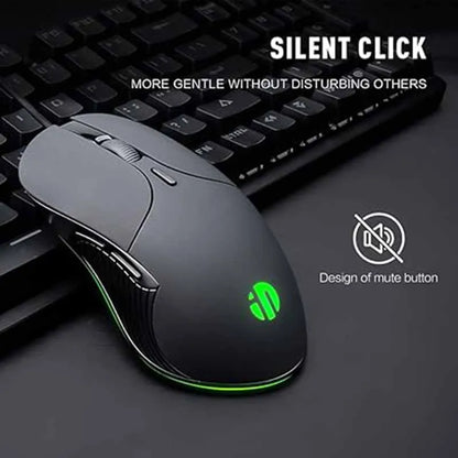INPHIC B2 USB Wired Mouse 7200 DPI Gaming Mouse with 6 Programmable Buttons, Silent Click, Optical Tracking for PC & Laptop