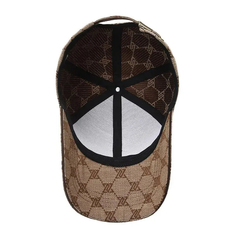 Four Seasons New Sunscreen Three-Line Sewn Baseball Cap Men's And Women's Casual Cap Net Red Distressed 1841 Hat