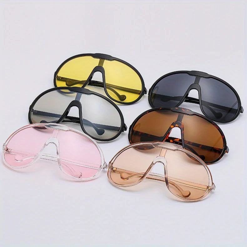 Cycling Oversized Square Sunglasses Women Punk Fashion Big Frame Vintage Sun Glasses Men Shades Retro Gradient Shades UV400