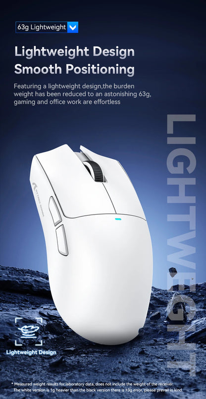 ATTACK SHARK X11 Wireless Gaming Mouse, 22K DPI PAW3311 Tri-Mode Gaming Mouse, Bluetooth 2.4G Wired RGB Lightweight Gaming Mouse