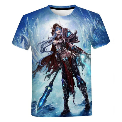 2024 New Game T-shirt World Of Warcraft 3D Printed Men Women Fashion Casual Streetwear T Shirt Harajuku Oversized Tees Tops