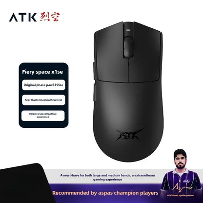 ATK X1 SE Wireless Gaming Mouse 26K DPI PAW3395 Sensor, Lightweight 2.4GHz Gaming Mouse for PC & Mac