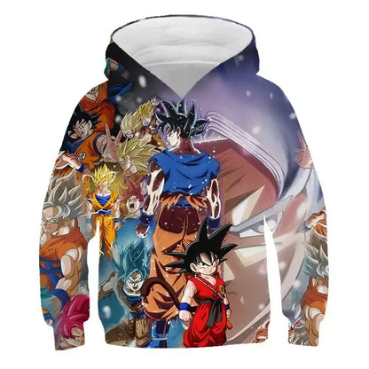 2025 Autumn Cool Dragon Ball Z Kids Boys Sweatshirts Children Casual Boy Hoodies Pullover Anime Dragon Ball Hoodie Hooded Coats, Produit gaming premium Fraquane, produits de luxe, nouvelle génération, équipement gamer