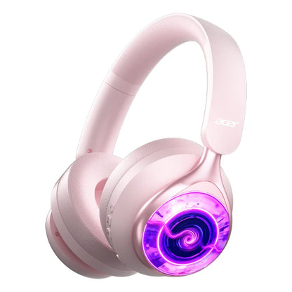 Acer OHR712 Wireless Bluetooth 6.0 Headphones, Foldable Over-Ear Bluetooth Headphones with Active Noise Cancellation, 360° Spatial Sound, HiFi Deep Bass Headset for Travel, Home & Office