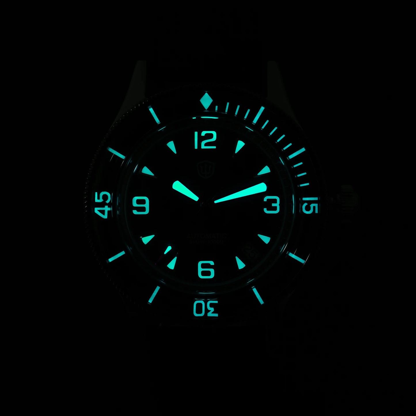 Watchdives 50-Fathoms Watch VH31 Sweep Seconds Quartz Movement Luminous 200m Waterproof Sapphire Stainless Steel  Watches WD50Q