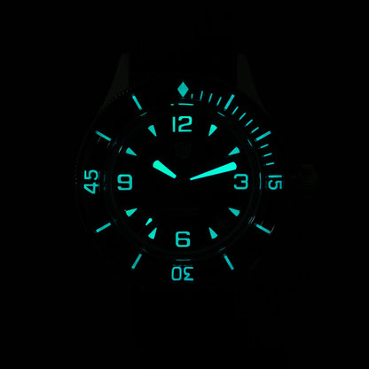 Watchdives 50-Fathoms Watch VH31 Sweep Seconds Quartz Movement Luminous 200m Waterproof Sapphire Stainless Steel  Watches WD50Q